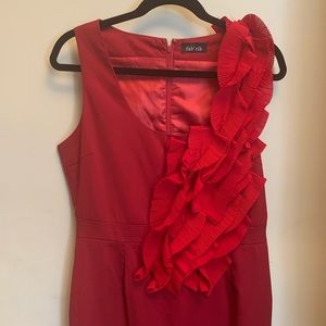 Red cocktail dress